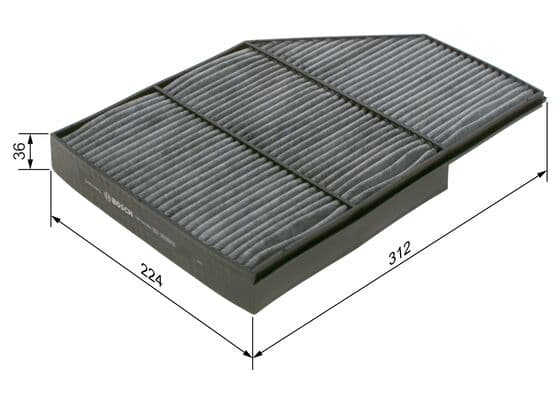 Bosch R 5603 İç mekan aktif karbon filtresi küçük görsel 5