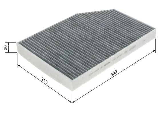 Bosch R 5604 İç mekan aktif karbon filtresi küçük görsel 5