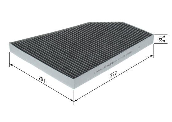 Bosch R 5611 İç mekan aktif karbon filtresi küçük görsel 5