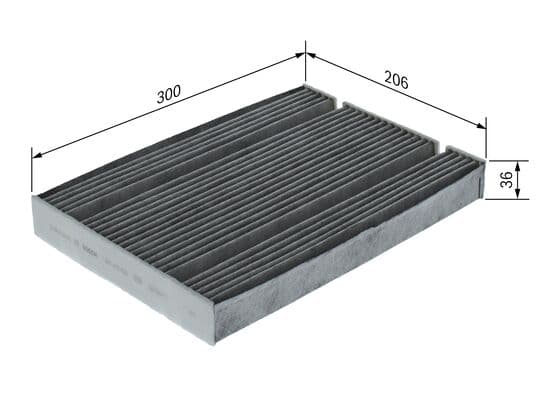 Bosch R 5628 İç mekan aktif karbon filtresi küçük görsel 5