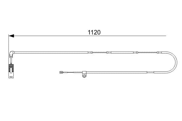 Bosch AP381 Arka balata aşınması ikaz kontağı küçük görsel 5
