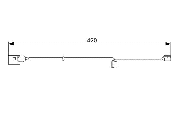 Bosch AP383 Balata aşınması uyarı kontağı, ön küçük görsel 5