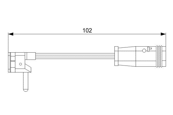 Bosch AP813 Balata aşınması uyarı kontağı, ön küçük görsel 5