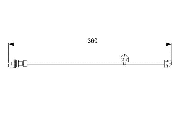 Bosch AP816 Balata aşınması uyarı kontağı, ön küçük görsel 5