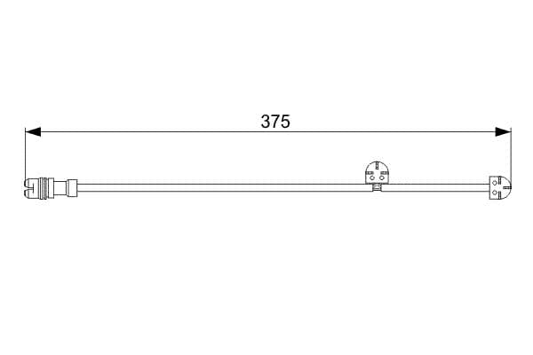 Bosch AP817 Balata aşınması uyarı kontağı, ön küçük görsel 5