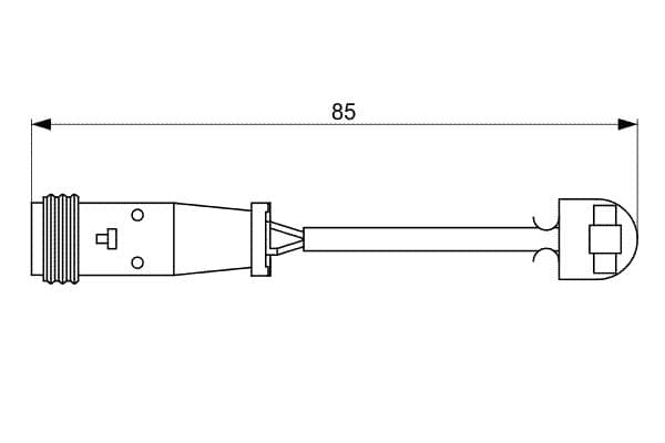Bosch AP310 Arka balata aşınması ikaz kontağı küçük görsel 5