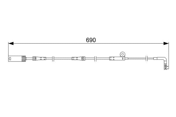 Bosch AP318 Balata aşınması uyarı kontağı, ön küçük görsel 5