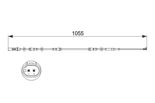 Bosch AP836 Arka balata aşınması ikaz kontağı küçük görsel 5