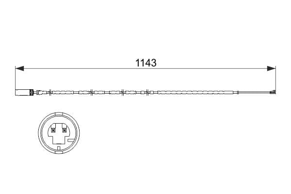 Bosch AP845 Arka balata aşınması ikaz kontağı küçük görsel 5