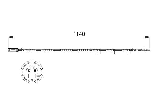 Bosch AP853 Arka balata aşınması ikaz kontağı küçük görsel 5