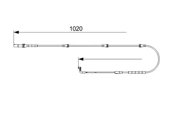 Bosch AP1034 Balata aşınması uyarı kontağı, ön küçük görsel 5