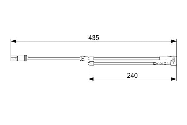 Bosch AP1584 Balata aşınması uyarı kontağı, ön küçük görsel 5