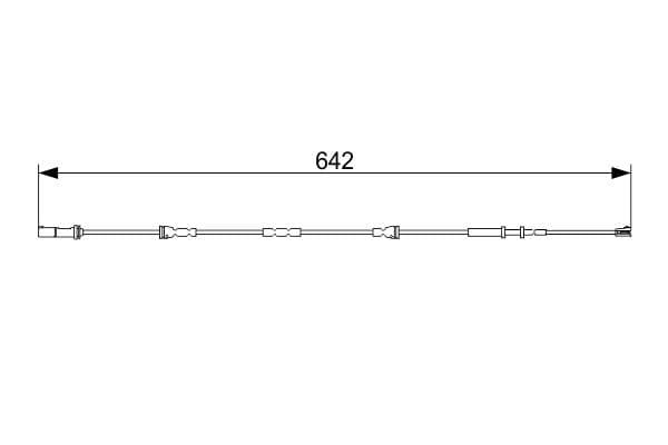 Bosch AP1585 Arka balata aşınması ikaz kontağı küçük görsel 5
