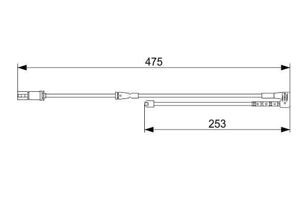 Bosch AP1586 Balata aşınması uyarı kontağı, ön küçük görsel 5