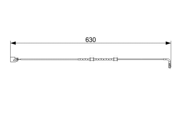 Bosch AP1587 Arka balata aşınması ikaz kontağı küçük görsel 5