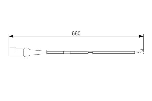 Bosch AP1042 Arka balata aşınması ikaz kontağı küçük görsel 5