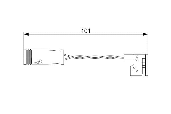 Bosch AP1045 Balata aşınması uyarı kontağı, ön küçük görsel 5