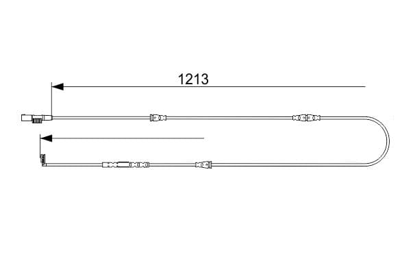 Bosch AP1047 Balata aşınması uyarı kontağı, ön küçük görsel 5