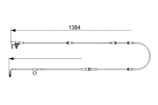 Bosch AP1049 Balata aşınması uyarı kontağı, ön küçük görsel 5