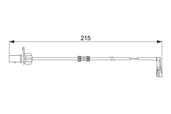 Bosch AP544 Arka balata aşınması ikaz kontağı küçük görsel 5