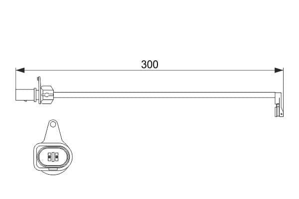Bosch AP605 Balata aşınması uyarı kontağı, ön küçük görsel 5