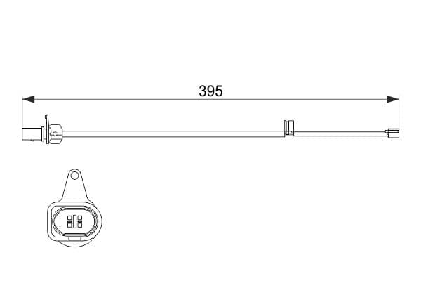 Bosch AP609 Balata aşınması uyarı kontağı, ön küçük görsel 5