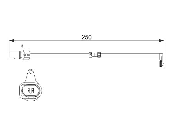 Bosch AP610 Arka balata aşınması ikaz kontağı küçük görsel 5