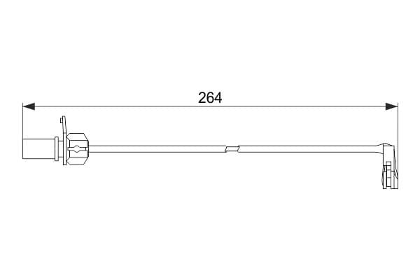 Bosch AP617 Balata aşınması uyarı kontağı, ön küçük görsel 5