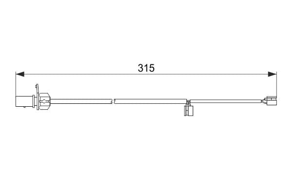 Bosch AP618 Arka balata aşınması ikaz kontağı küçük görsel 5