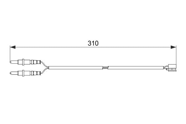 Bosch AP619 Balata aşınması uyarı kontağı, ön küçük görsel 5