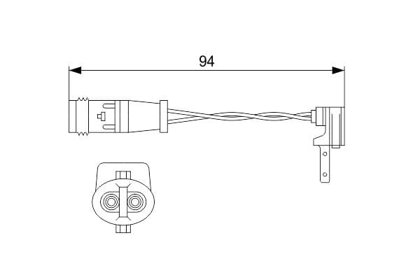 Bosch AP349 Uyarı kontağı balata aşınması küçük görsel 5