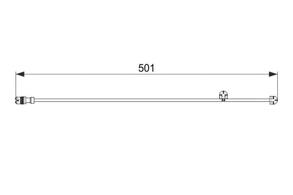 Bosch AP827 Arka balata aşınması ikaz kontağı küçük görsel 5