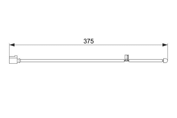 Bosch AP339 Balata aşınması uyarı kontağı, ön küçük görsel 5