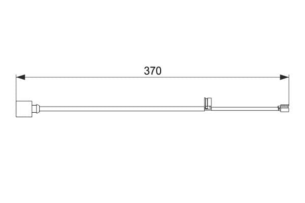 Bosch AP862 Balata aşınması uyarı kontağı, ön küçük görsel 5