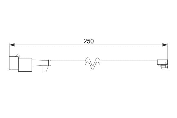 Bosch AP864 Arka balata aşınması ikaz kontağı küçük görsel 5