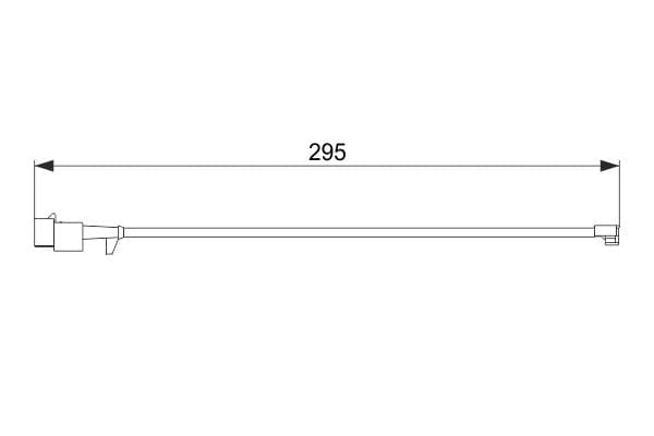Bosch AP865 Arka balata aşınması ikaz kontağı küçük görsel 5