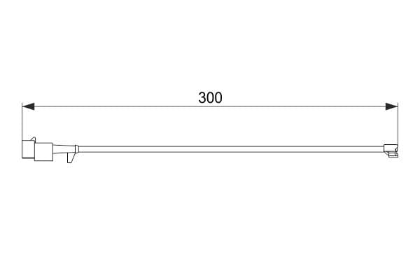 Bosch AP866 Balata aşınması uyarı kontağı, ön küçük görsel 5