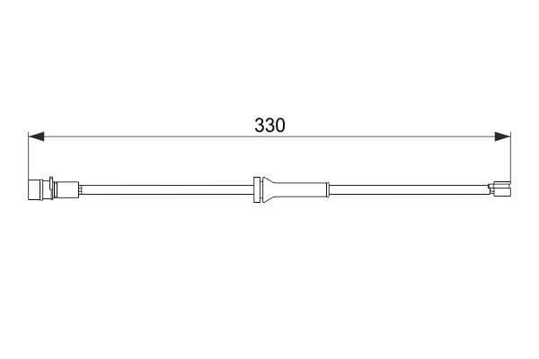 Bosch AP192 Balata aşınması uyarı kontağı, ön küçük görsel 5