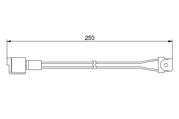 Bosch AP164 Balata aşınması uyarı kontağı, ön küçük görsel 5