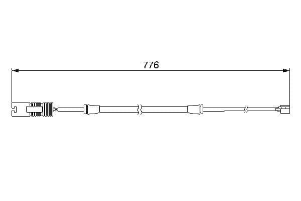 Bosch AP183 Balata aşınması uyarı kontağı, ön küçük görsel 5