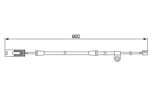 Bosch AP200 Balata aşınması uyarı kontağı, ön küçük görsel 5