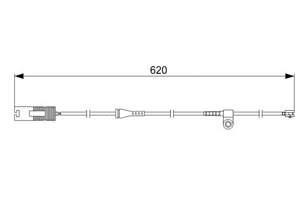 Bosch AP207 Arka balata aşınması ikaz kontağı küçük görsel 5