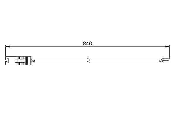 Bosch AP208 Arka balata aşınması ikaz kontağı küçük görsel 5