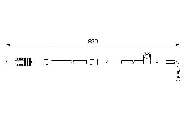 Bosch AP210 Balata aşınması uyarı kontağı, ön küçük görsel 5