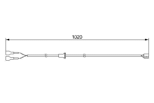 Bosch AP228 Balata aşınması uyarı kontağı, ön küçük görsel 5