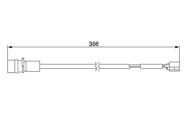 Bosch AP234 Arka balata aşınması ikaz kontağı küçük görsel 5