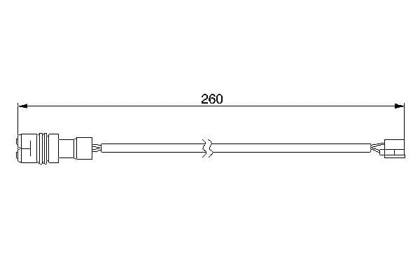 Bosch AP235 Balata aşınması uyarı kontağı, ön küçük görsel 5