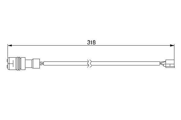 Bosch AP236 Arka balata aşınması ikaz kontağı küçük görsel 5