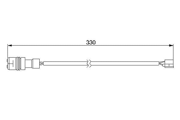 Bosch AP244 Balata aşınması uyarı kontağı, ön küçük görsel 5