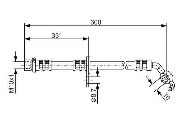 Bosch BH1433 Fren hortumu küçük görsel 5
